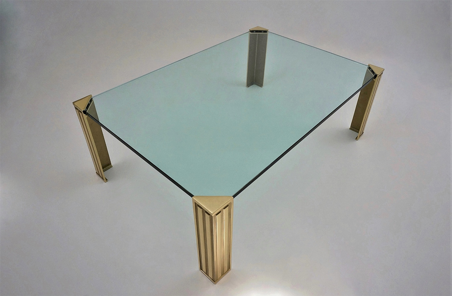 frameless glass coffee table