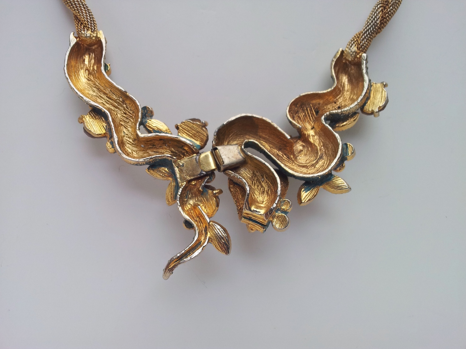 HAR Dragon Necklace Vintage Costume Jewelry Antique Old