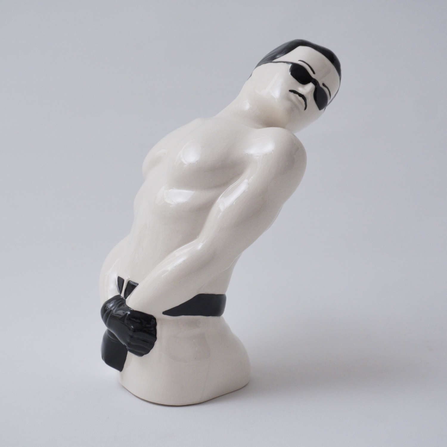 Vintage Queen Freddie Mercury sculpture by Swineside Ceramics, signed,  1980`s ca, English in Antique & Vintage Decorative Objects from Roomscape