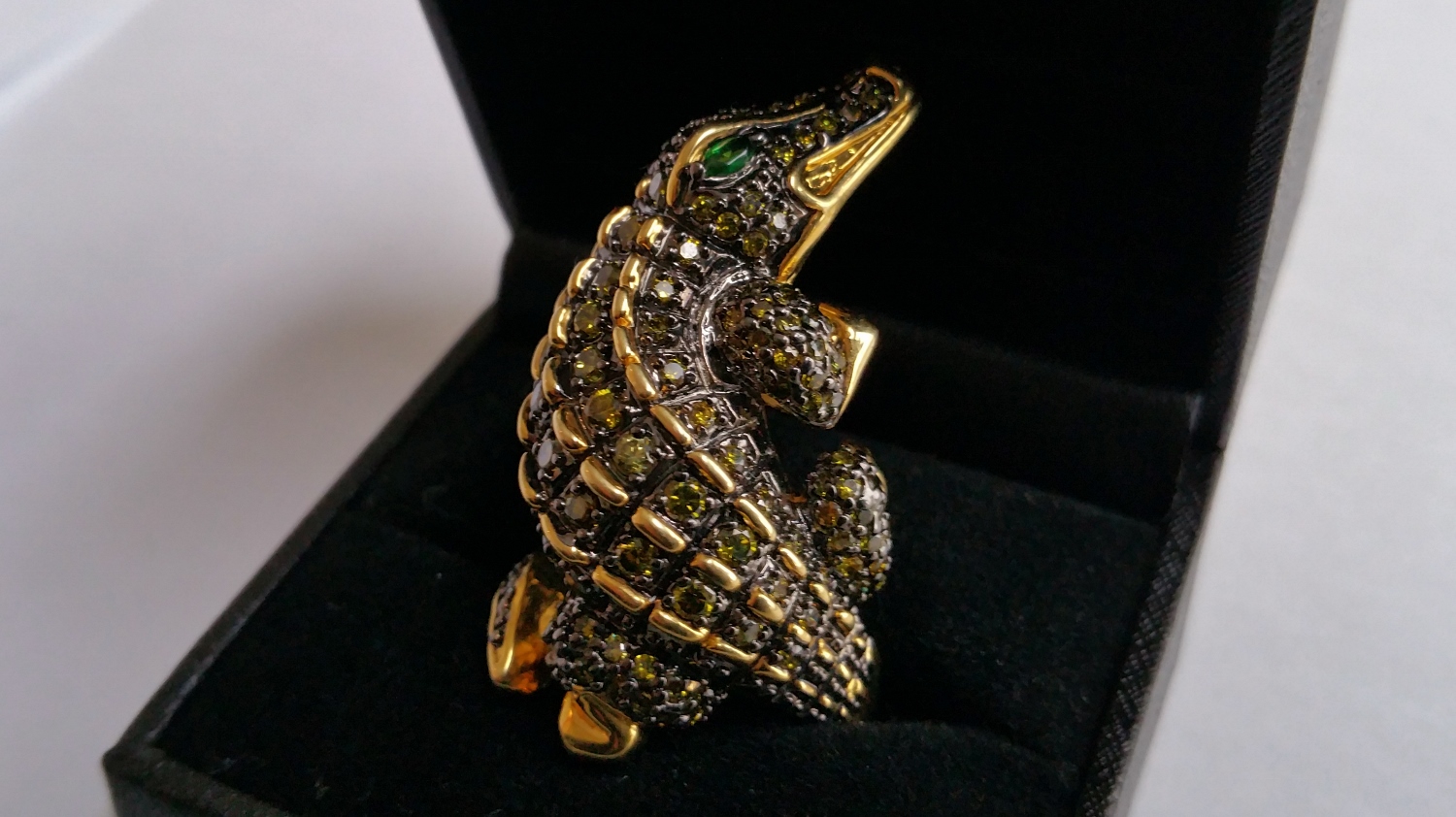 KENNETH LANE - Crocodile Brooch 